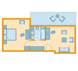 Zimmerskizze Marmari Palace Family Suite Sea View
