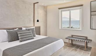 Marmari Palace Family Suite Sea View Superior Schlafzimmer