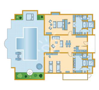 Zimmerskizze Khao Lak Two Bedroom Pool Villa Deluxe