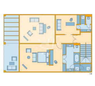Zimmerskizze Khao Lak Three Bedroom Pool Villa Deluxe 1.OG