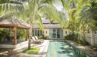 Khao Lak Pool Villa Deluxe Ocean Front Terrasse