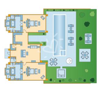 Zimmerskizze Khao Lak Two Bedroom Pool Villa Deluxe Ocean Front