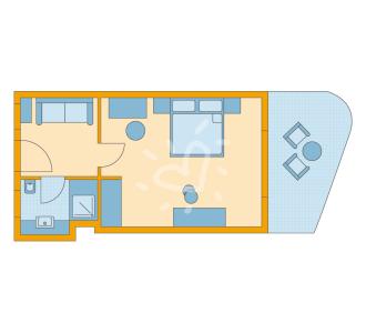 Zimmerskizze TML Cala Pada Double Room
