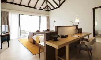 Noonu One Bed Room Water Villa Pool Schlafen