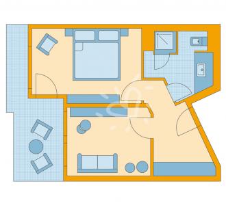 Zimmerskizze Fleesensee Junior Suite Classic