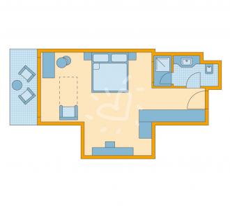 Zimmerskizze Single with Child