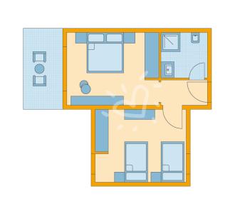 Zimmerskizze Masmavi Family Room Village