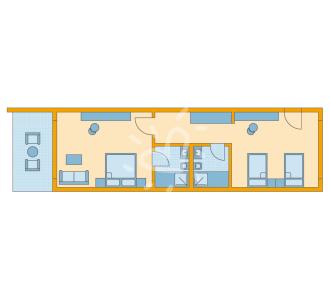 Zimmerskizze Masmavi Family Room Lagoon Side Sea View