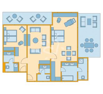 Zimmerskizze Kyllini Suite Superior Sea View