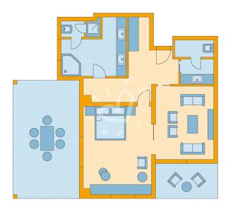 Zimmerskizze Kyllini Suite Classic Sea View