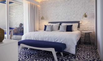 Daidalos Suite Superior Sea View Schlafzimmer