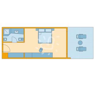 Zimmerskizze Apulia Double Room Economy