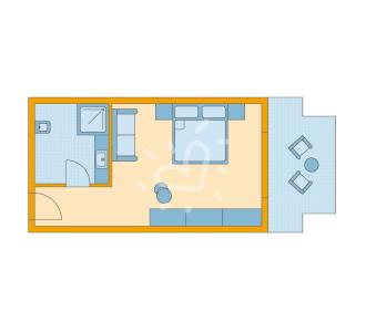 Zimmerskizze TML Calabria Double Room Economy