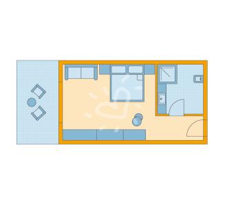 Zimmerskizze TML Calabria Double Room Private Lodge