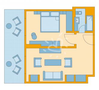Zimmerskizze Bodrum Suite Sea View