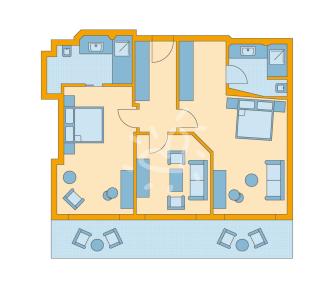 Zimmerskizze Amadé Family Room Deluxe