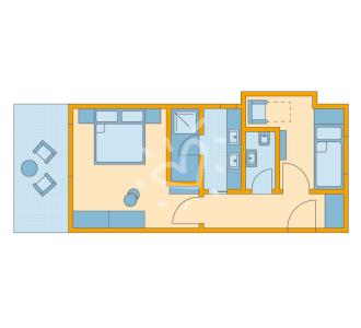 Zimmerskizze Kyllini Family Room Classic