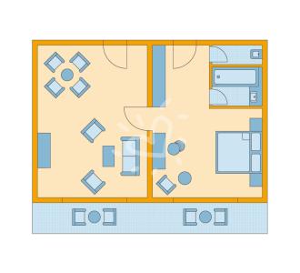 Zimmerskizze Africana Family Room