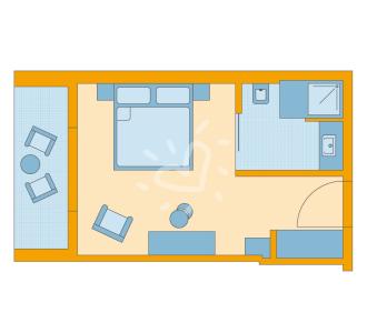 Zimmerskizze Cabo Verde Double Room Roomhopper