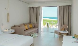 Ierapetra Double Room Superior Sea View Schlafzimmer Sofa