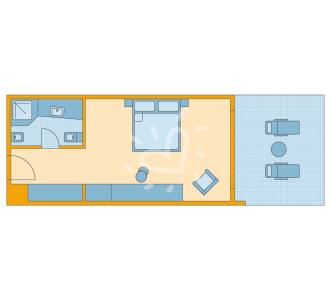 Zimmerskizze Apulia Double Room Superior