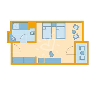 Zimmerskizze Belek Double Room Standard