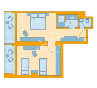 Zimmerskizze Sarigerme Family Room Classic Sea Side v2