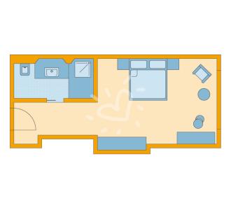 Zimmerskizze Amadé Double Room Classic