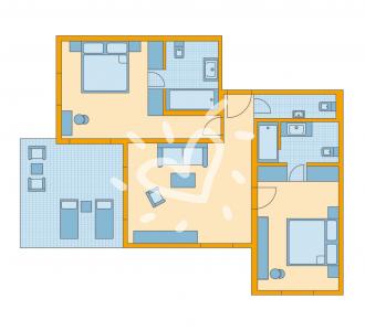 Superior Suite Meerblick Skizze