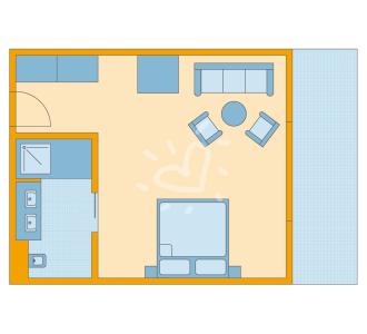 Zimmerskizze Salzkammergut Doppelzimmer Alleinbenutzung