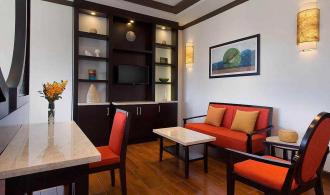 Nam Hoi An Superior Junior Suite Garden View Wohnbereich