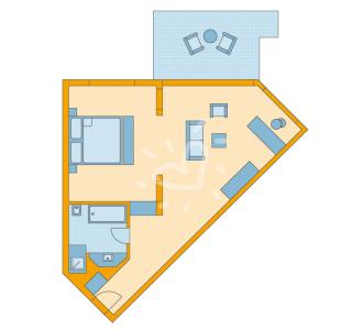 Zimmerskizze Nam Hoi An Deluxe Junior Suite Garden View