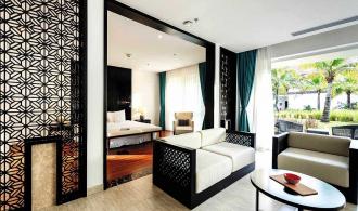 Nam Hoi An Deluxe Junior Suite Garden View Wohnbereich