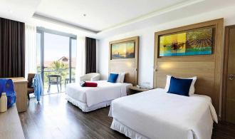 Nam Hoi An Single with Child Deluxe Double Room Garden View Schlafen