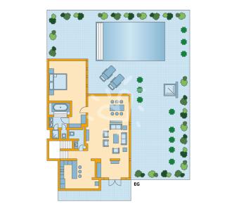 Zimmerskizze Nam Hoi An Three Bedroom Ocean Front Pool Villa EG