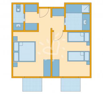 Familienzimmer Schlanitzen Alm ohne Mansarde