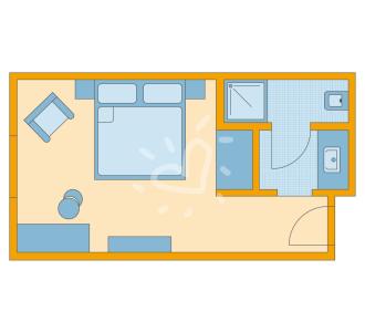 Zimmerskizze Schlanitzen Alm Bestpreis-Zimmer