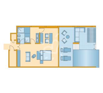 Zimmerskizze Maldives Exclusive Reef Water Villa Pool