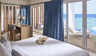 Maldives Exclusive Reef Water Villa Pool Ausblick