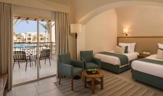 TML Redsina Sharm el Sheikh Double Room Pool View Schlafzimmer