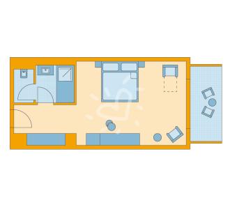 Zimmerskizze Boa Vista Single with Child Double Room Classic