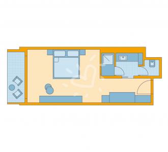 Zimmerskizze Sarigerme Double Room Classic Sea Side Balcony