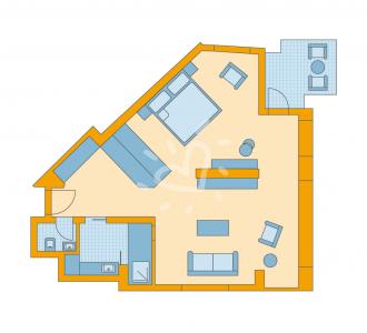 Zimmerskizze Sarigerme Junior Suite Sea Side