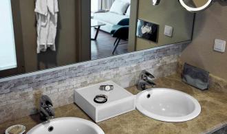 Sarigerme Suite Sea View Badezimmer