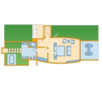 Zimmerskizze Maldives Beach Villa Superior Sea View