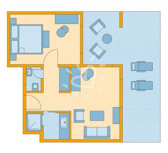 Zimmerskizze Daidalos Junior Suite Classic EG