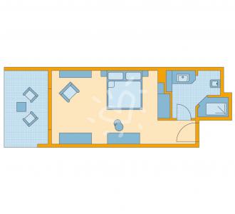 Zimmerskizze Double Room Classic Sea Side