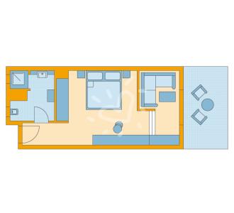 Zimmerskizze Esquinzo Playa Double Room Superior