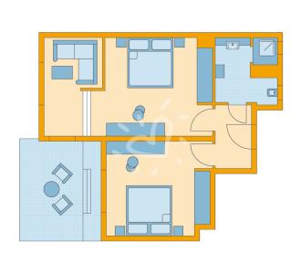 Zimmerskizze Esquinzo Playa Family Room Classic