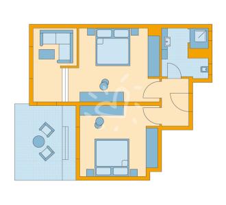 Zimmerskizze Esquinzo Playa Family Room Classic Sea View
